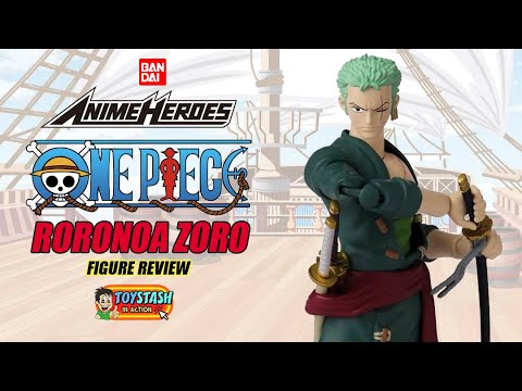 One Piece Anime Heroes Roronoa Zoro Figure Review! 