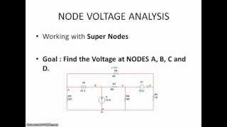 Nodal Analysis on a SuperNode with Dependent Voltage Source