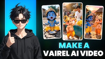 Ganesh ji Krishna ji AI Video | Realistic AI Creation | Free AI Tools ✨