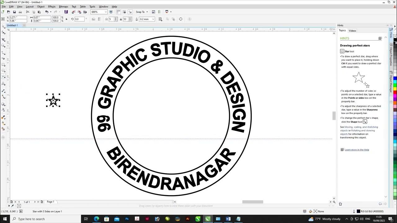 How to make rubber stamp in MS word in MS Word in 2 minutes YouTube