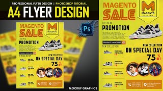Professional A4 Flyer Design - Photoshop Tutorial