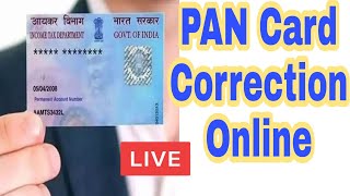 Pan Card Correction Online Pan Card Correction Kaise Kare Pan Card Correction Anowar Comfort