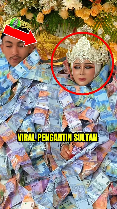 Pengantin Sultan Madura, Tradisi Sawer Mandi Uang 😱🙌‼️VIRAL