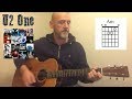 U2  one  guitar lesson by joe murphy