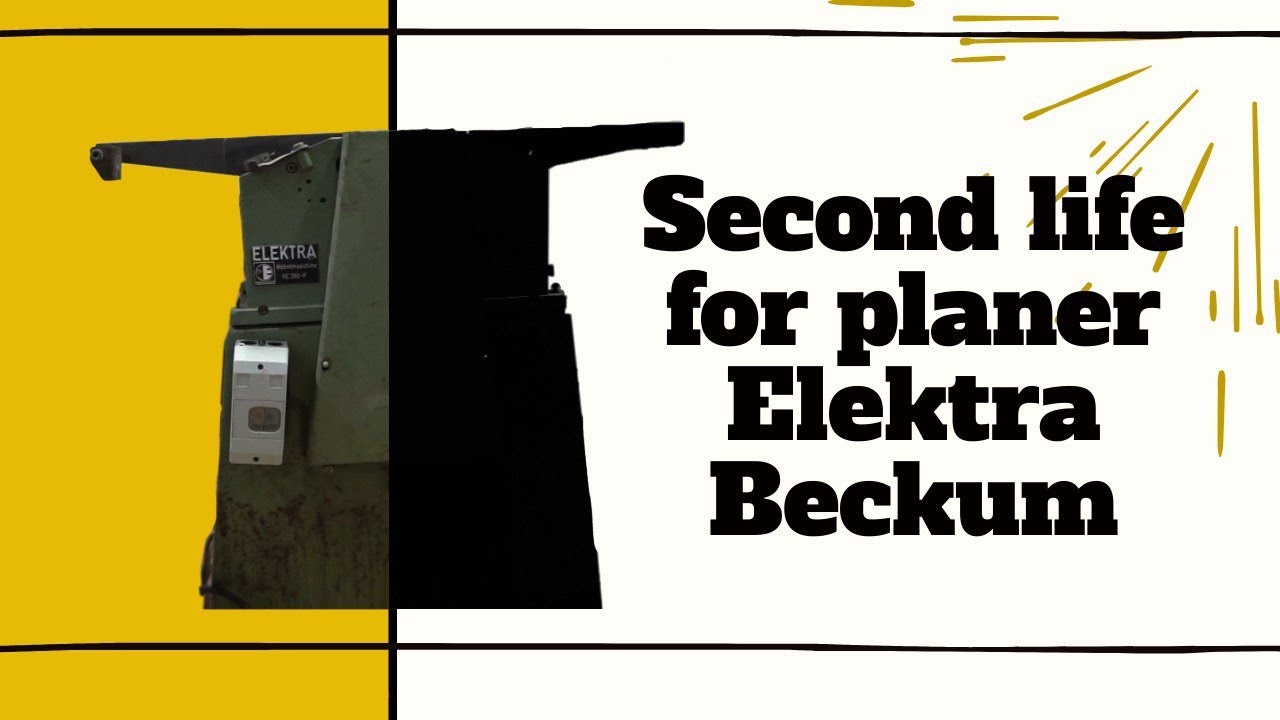 Restoring an old planer Elektra Beckum hc 260