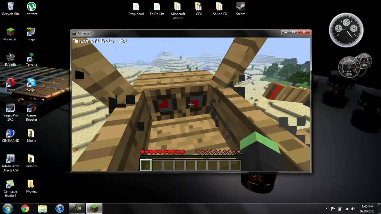 Minecraft Beta 1.8.1 How To Install The Trains And