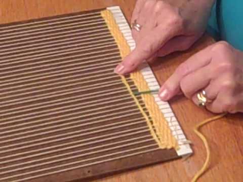 Mini Loom Weaving Tutorial With Ribbon 