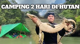 Camping Hujan Deras 2 Hari Pertualangan Dapat Biawak Masak dan Makan di Hutan Fishing Bushcraft