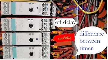 on delay vs off delay vs star delta timer difference//difference between timer