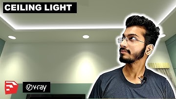 How to make CEILING LIGHT 💡 in Vray for Sketchup || DV Studio