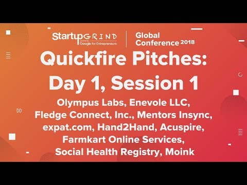 Quickfire Pitches - Day 1, Session 1 - 동영상