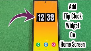 How to add Flip Clock Widget on home screen for Android phone screenshot 4