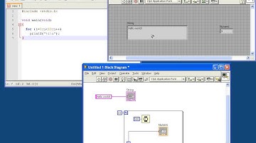 Labview tutorial for C programmers #1 - Hello world in Labview