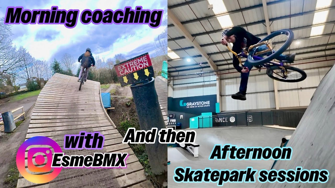 Утренний байк-парк: большие велосипеды, послеобеденный скейт-парк: маленькие велосипеды! Веселый ...