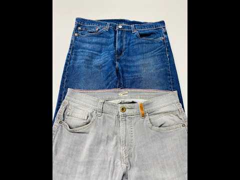 Мешок № в8008. Мужские Джинсы Люкс Австрия. Арт 3268. Вес 34,7 кг. Кол-во 59 шт.