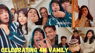 Celebrating 4M Vamily ️ || Rishi Dev , Diksha Sharma and Sanjay || Rimorav Vlogs