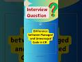 #6 Difference between managed and unmanaged code in C# | #shorts #csharp #dotnet #interview