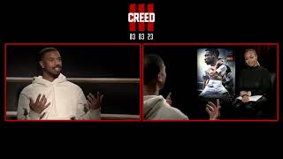 Michael B Jordan x Erica Campbell | Creed III | FULL INTERVIEW