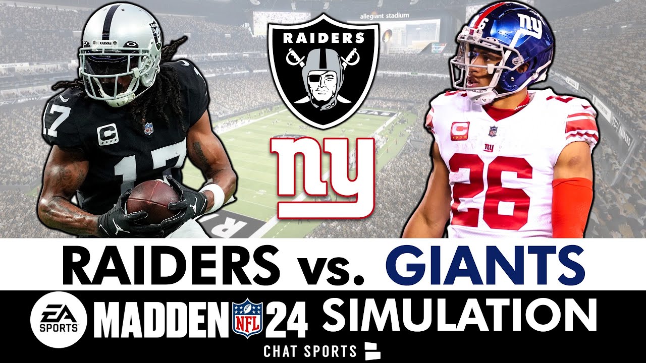 Ready go to ... https://www.youtube.com/watch?v=PZhyeEDrUH0 [ Raiders vs. Giants Simulation LIVE Reaction & Highlights (Madden 24 Rosters) | NFL Week 9]