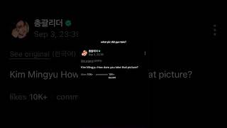 What Pic Did Mingyu Take mingyu scoups seventeen