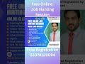 Free webinar for job hunting and marketTrending technologies. Register on 030781290