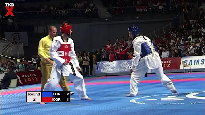 Taekwondo Worlds 2005 Male Bantam Semi Final - Kiv...