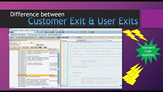 Difference between Customer Exits and User Exits