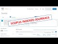 Scopus indexed journal  how to find scopus journals  publish in scopus  research paper publicat