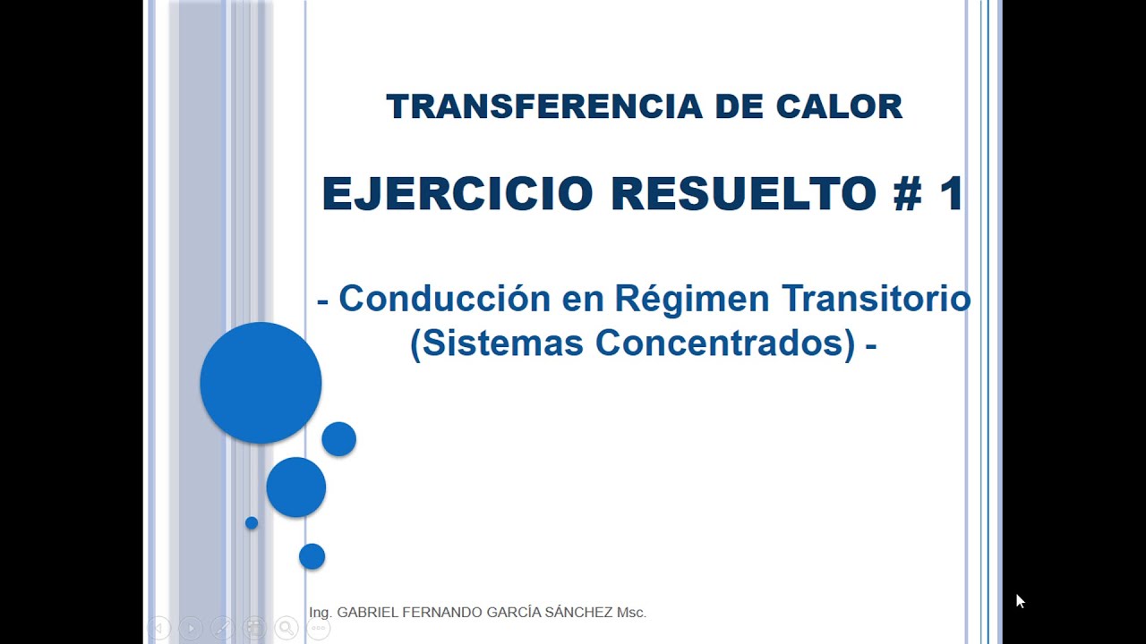 Conduccion De Calor En Estado Transitorio Ejercicios Resueltos