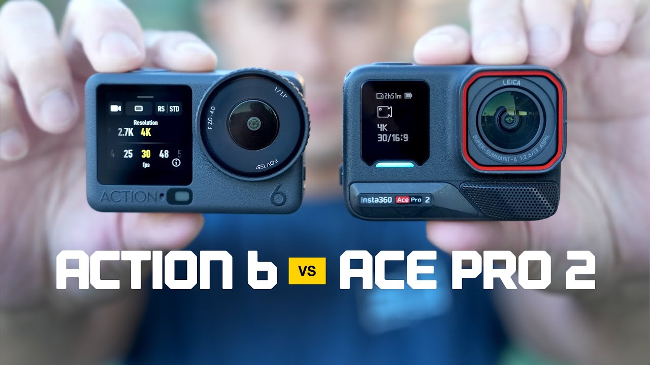Footage Comparison - DJI Action 6 vs Insta360 Ace Pro 2 action camera ...