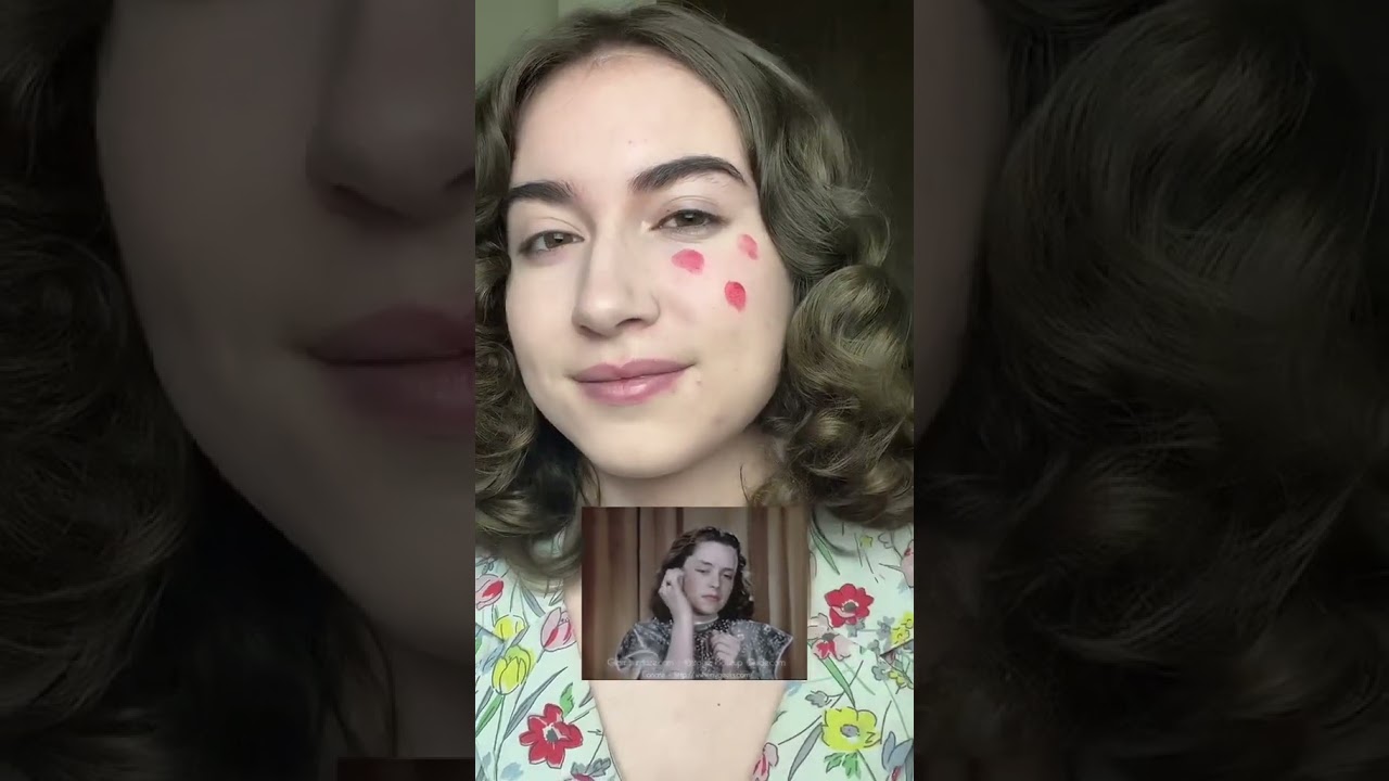 Following a 1940’s makeup tutorial 💗Would you try these techniques? 