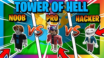 NOOB vs PRO vs HACKER (Roblox Tower Of Hell)