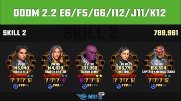 MSF Raid - Doom 2.2 - Skill 2 - E6/F5/G6/I12/J11/K12