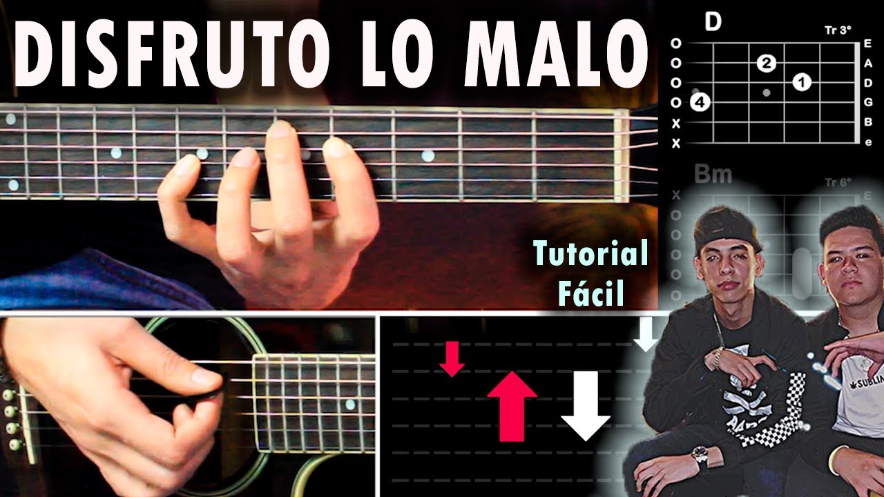 Disfruto Lo Malo - Junior H ft. Natanael GUITARRA Tutorial | Acordes