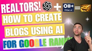 Realtors! Learn The Correct Way To Create Blogs That Actual Rank On Google!
