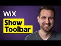 How to Show Toolbar on Wix