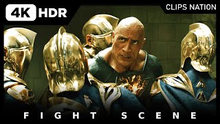 Teth Adam vs Justice Society | Fight Scene | Black Adam (2022) [4K, HDR]
