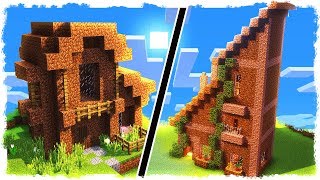 THĂM NHÀ NOOB XÂY NHÀ ĐẤT SIÊU HIỆN ĐẠI TRONG MINECRAFT