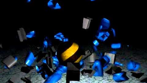 Cinema 4D Animated Shattering text