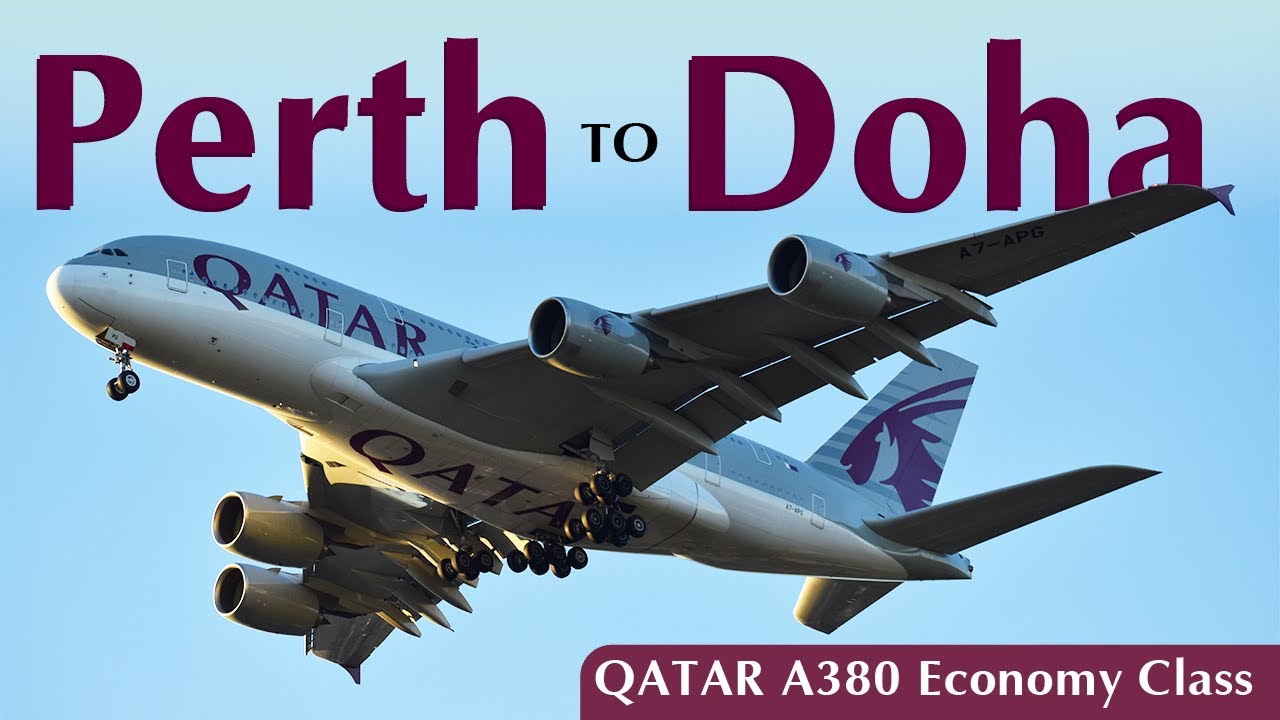 11 HOURS on Qatar Airways A380 Economy | Perth to Doha | TRIP REPORT | QR901