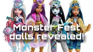 MONSTER HIGH NEWS! Monster Fest dolls revealed! Stock photos + G3 Catty leaks!