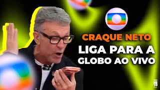 VAMOS RIR! CRAQUE NETO LIGA PARA A GLOBO AO VIVO E VAI À LOUCURA "QUERO FALAR COM O LUCIANO HUCK!!"
