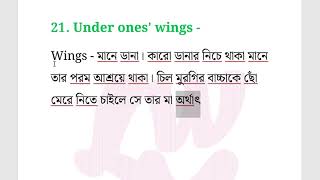 Phrase &amp; Idioms — Under ones&#39; wings  #exam #english #education #job #learning #quiz #spokenenglish