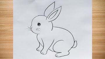 How to draw rabbit drawing easy step by step@DrawingTalent 