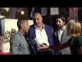 Ezekiel Montes, Philippe Martínez y Rey Giarmon en la Alfombra Roja del 18 Festival Málaga