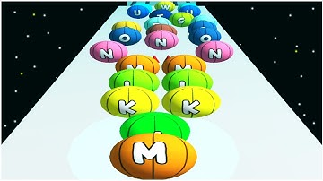 A to Z Ball Run 2048 Going Balls 2048 Run red ball 4 road ball fun alphabets ABC Max - Levels 1-14