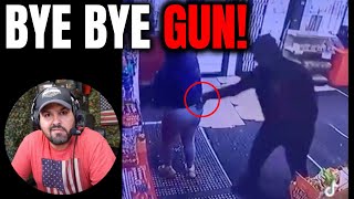 Off Duty COP Has Her Gun Robbed!