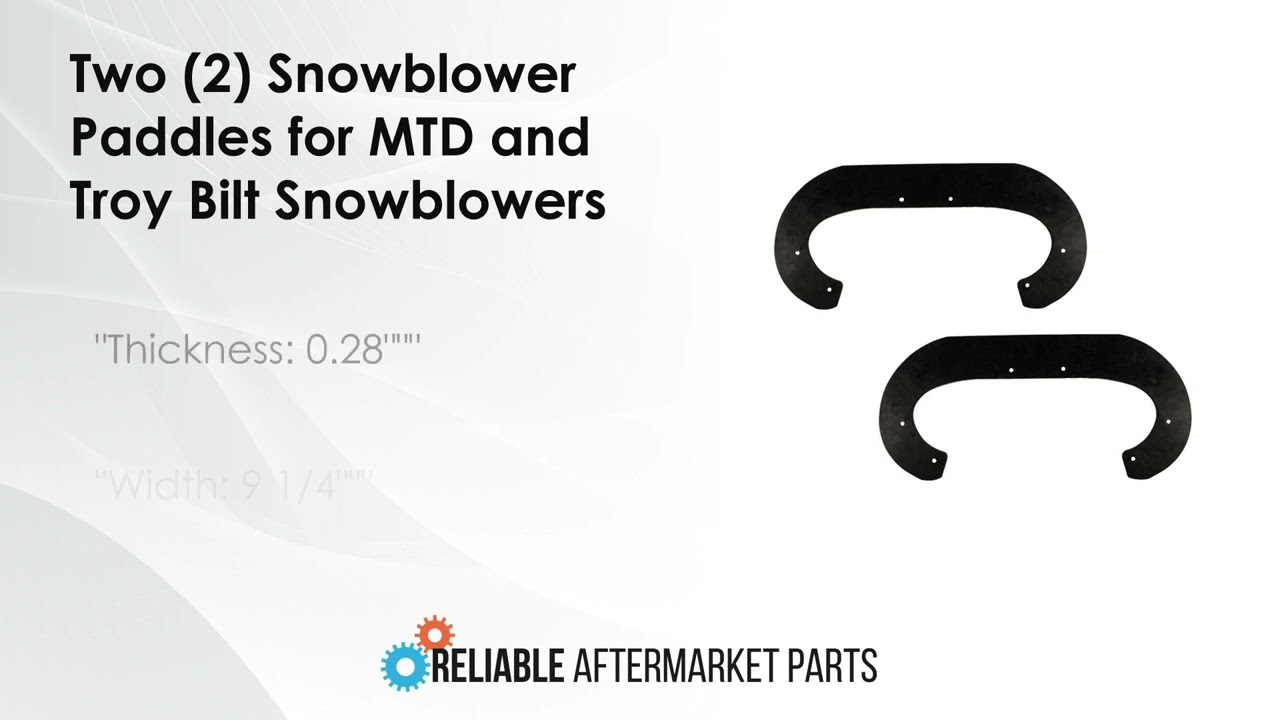Replacement for MTD Troybilt Snow Blower 753-06469 Paddle Kit-Rubber Auger