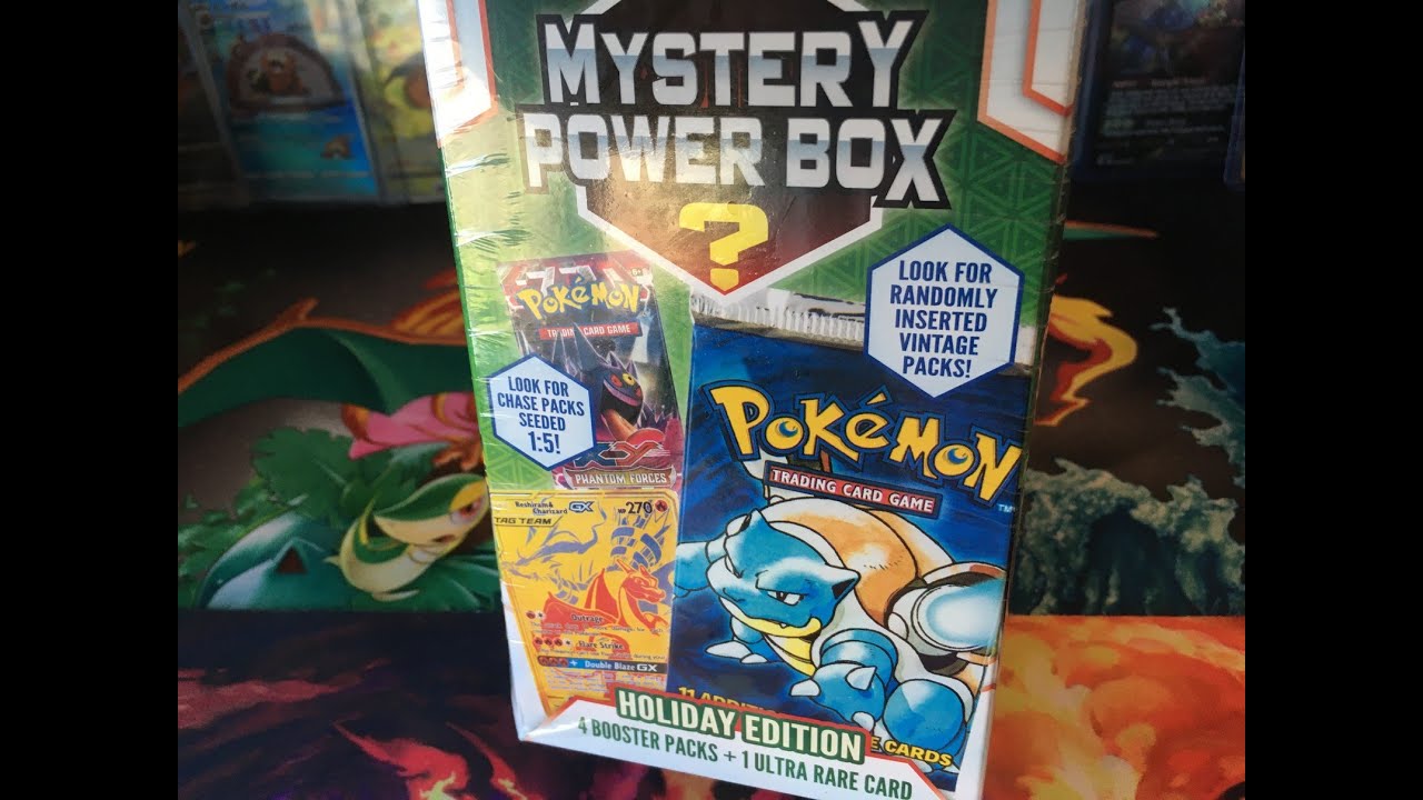 Pokemon Mystery Power Box Holiday Edition 2022 opening YouTube