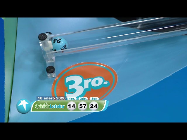 Loteka Lotería Electrónica Sorteo 7:55 PM 18-01-2026.